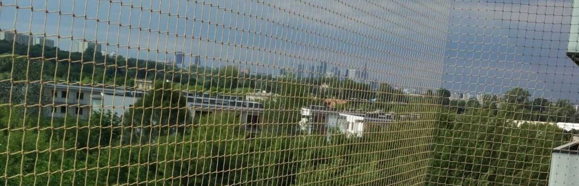 Zabezpieczenie balkonu dla kota bezinwazyjnie, Warszawa.